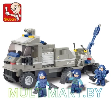 Конструктор Sluban M38-B0200 Армейский тягач (232 детали) картинка 6